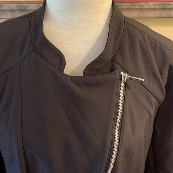 Calvin Klein Biker Jacket Y2K Water Resistant Mod - Picture 6 of 12